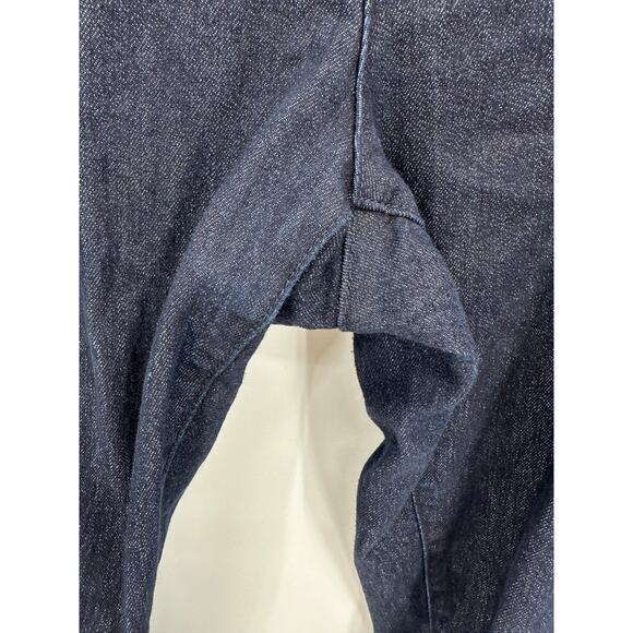 Modcloth Dark Wash Denim Jeans Skinny Women Size 26R Front Pleat Cotton Stretch - Picture 6 of 8